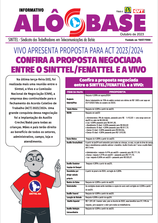 VIVO APRESENTA PROPOSTA PARA ACT 2023/2024 